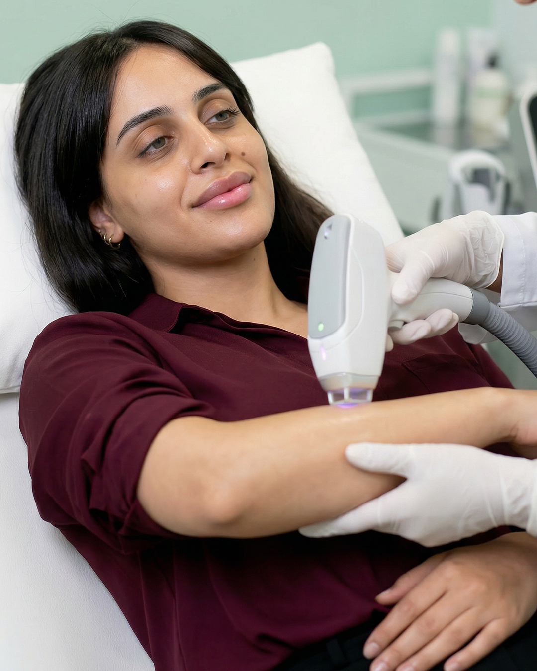 Laser hair removal treatment