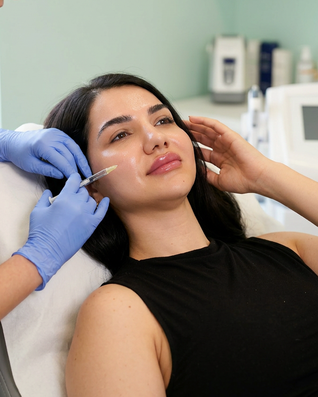 Skin booster micro-injection treatment for hydrated, glowing skin