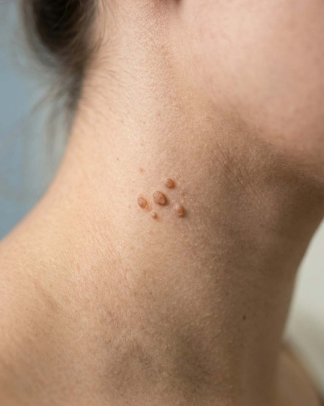 Laser removal of warts and skin tags